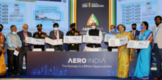 Aero India is a wonderful platform for collaborations, says PM Modi The Union Minister for Defence, Shri Rajnath Singh releasing the DRDO Documents & Procedures 2021, during the Aero India 2021, at Yelahanka, in Bengaluru on February 03, 2021. The Chief of Defence Staff (CDS), General Bipin Rawat, the Chief of the Air Staff, Air Chief Marshal R.K.S. Bhadauria, the Chief of the Army Staff, General Manoj Mukund Naravane and the Secretary, Department of Defence R&D and Chairman, DRDO, Dr. G. Satheesh Reddy are also seen.