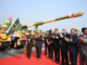 Government developing a strong base of domestic defence industrial ecosystem to make India a strategic economy: Raksha Mantri Shri Rajnath Singh L&T-made 100th ‘K9 VAJRA’ flagged off by India’s Chief of Army Staff General MM Naravane at L&T's Armoured Systems Complex, Hazira near Surat; this marks completion of all deliveries