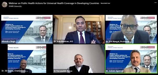 Afghanistan and India participate in IIHMR University’s talk on Public Health Actions for Universal Health Coverage in Developing Countries