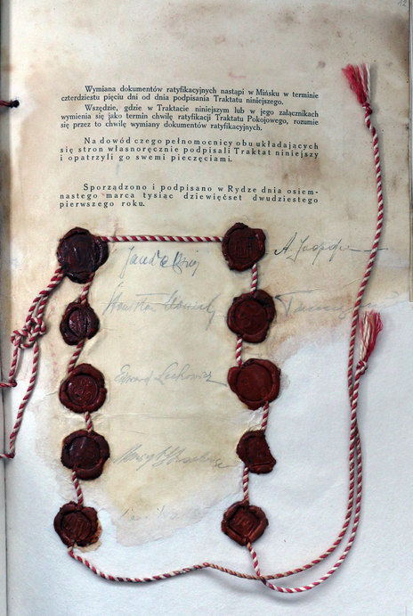 The Peace Treaty of Riga 1921 The Peace Treaty of Riga 1921
