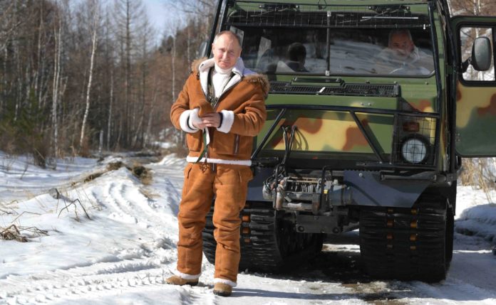 Vladimir Putin is spending the weekend in Siberia