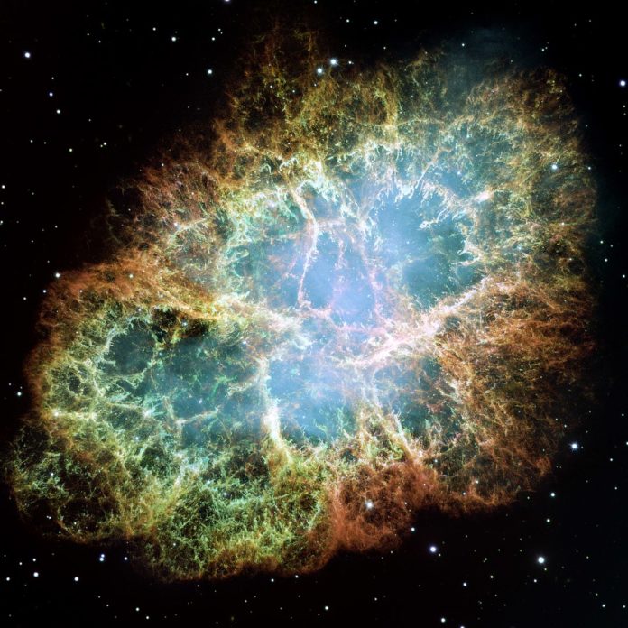 Crab_Nebula - NASA, ESA, J. Hester and A. Loll (Arizona State University) - HubbleSite: gallery, release.