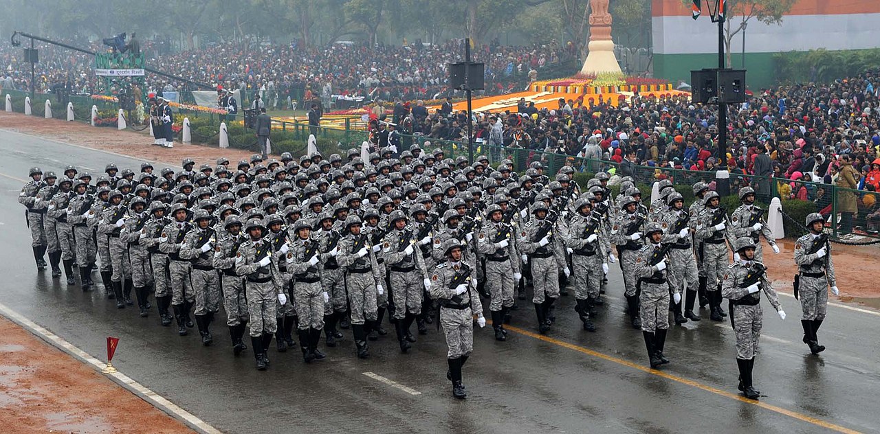CRPF(CoBRA) personnel during the Republic Day Parade Photo by Wikipedia