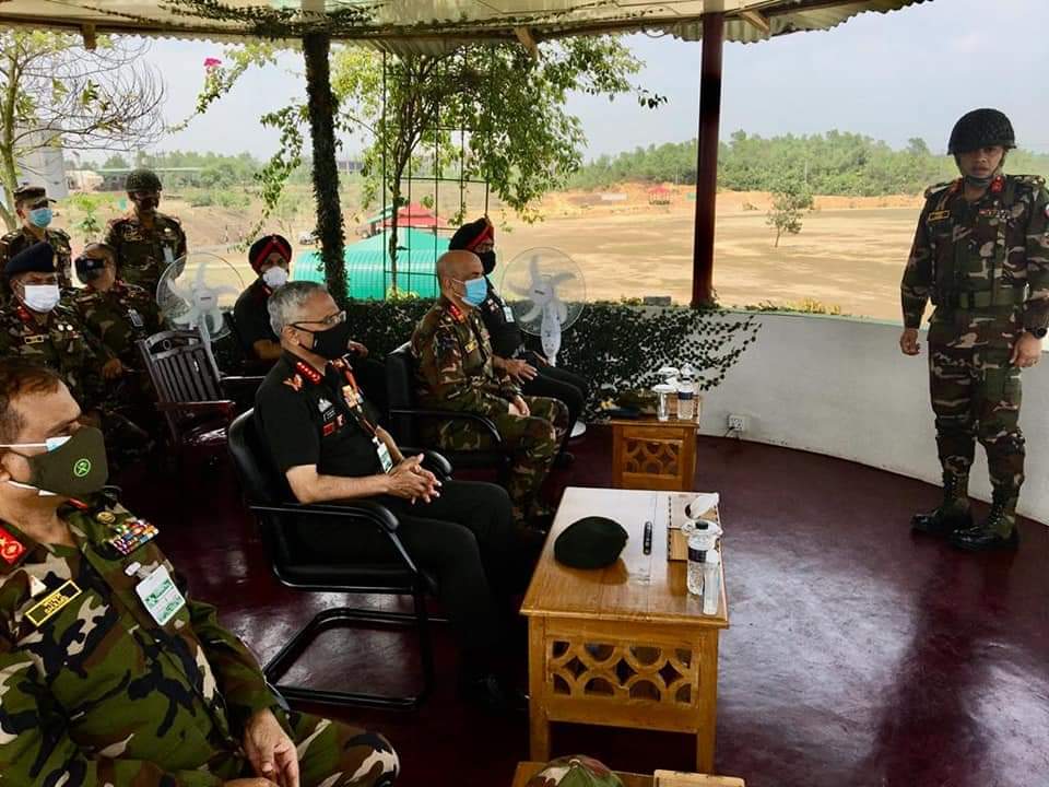 General Manoj Mukund Naravane, Indian Army Chief and the Indian delegation visited HQ 10 Infantry Division at Ramu Cantt in Bangladesh