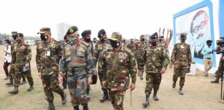 Army Commanders’ Conference Scheduled from 18 To 22 April 2022 at New Delhi General M.M. Naravane, Indian Army Chief and General Aziz Ahmed, Bangladesh Army Chief had meeting at Bangabandhu Senanibash
