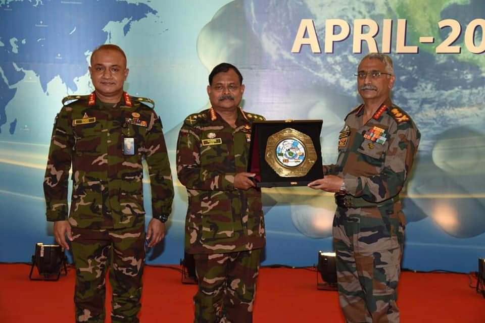 General M.M. Naravane, Indian Army Chief and General Aziz Ahmed, Bangladesh Army Chief had meeting at Bangabandhu Senanibash