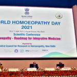 The Chairman, Scientific Advisory Board, CCRH, Dr. V.K. Gupta and other dignitaries at a conference on Homoeopathy-Roadmap for Integrative Medicine, organised by the Central Council for Research in Homoeopathy (CCRH), Ministry of AYUSH, in New Delhi on April 10, 2021.