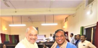 Sarbananda Sonowal leaves the Assam CM Chair for Himanta Biswa Sarma Himanta Biswa Sarma and Amit Shah