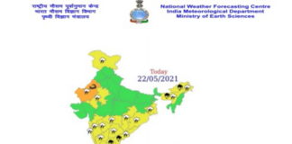 Indian Weather as of 22 May 2021 Indian Weather as on 22 May 2021