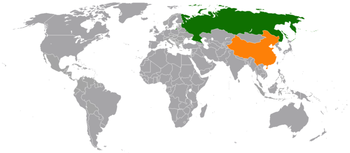 Russia China Locator