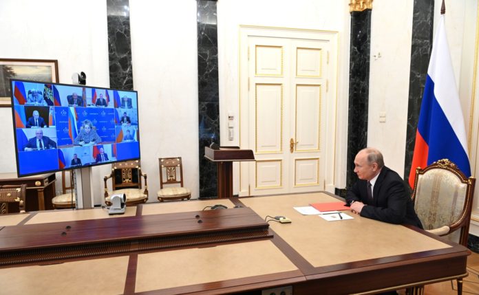 Meeting with permanent members of the Security Council (via videoconference).