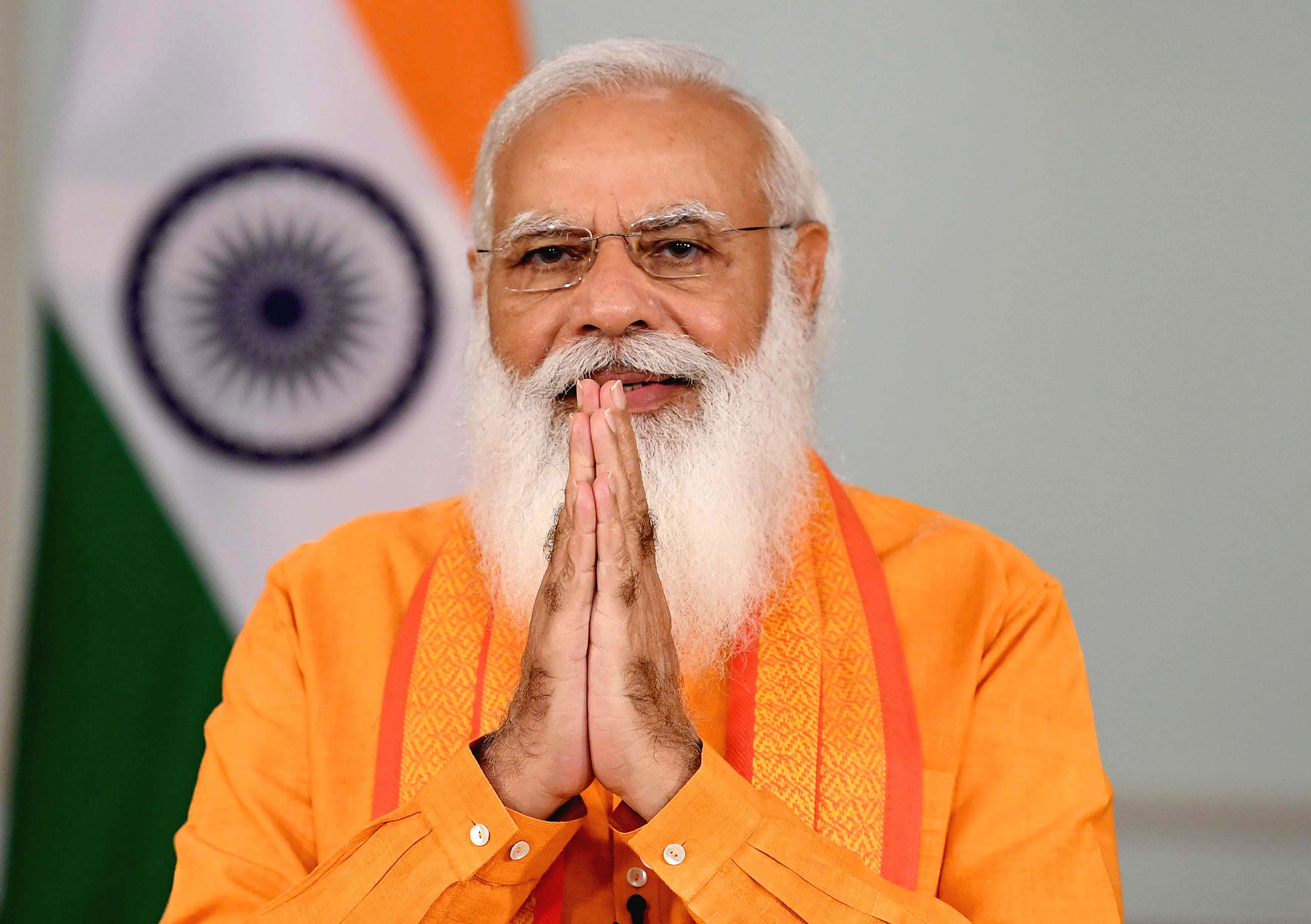 The Prime Minister, Shri Narendra Modi addressing the 7th International Yoga Day programme, through video conferencing, in New Delhi on June 21, 2021.