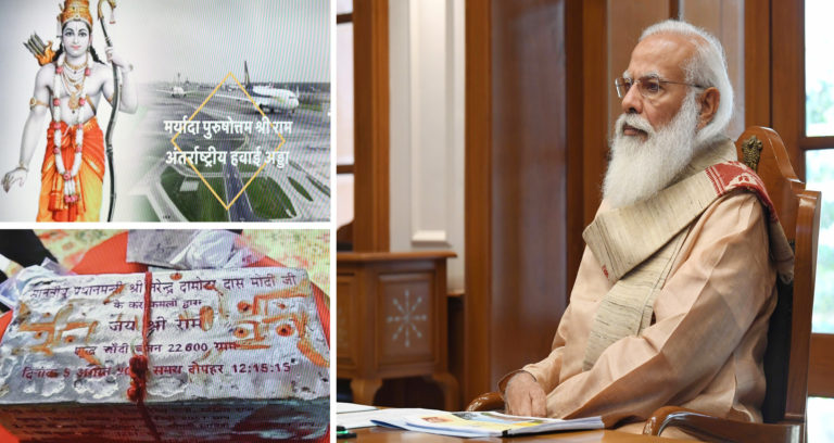 The Prime Minister, Shri Narendra Modi reviews the Ayodhya development plan, through video conferencing, in New Delhi on June 26, 2021.