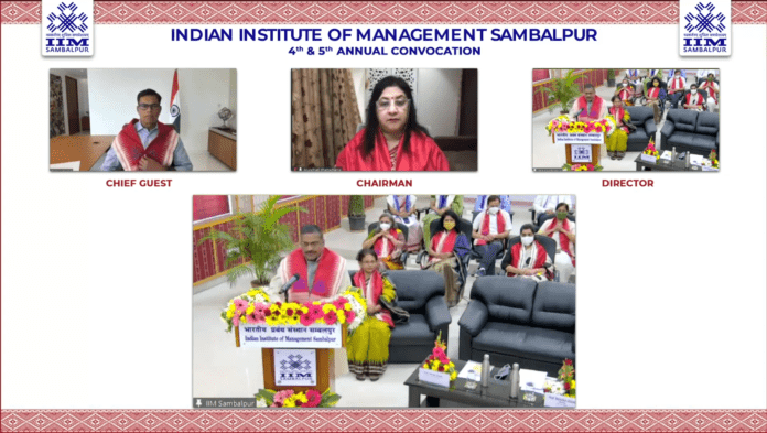 IIM Sambalpur conducts 4th & 5th annual convocation in the virtual mode