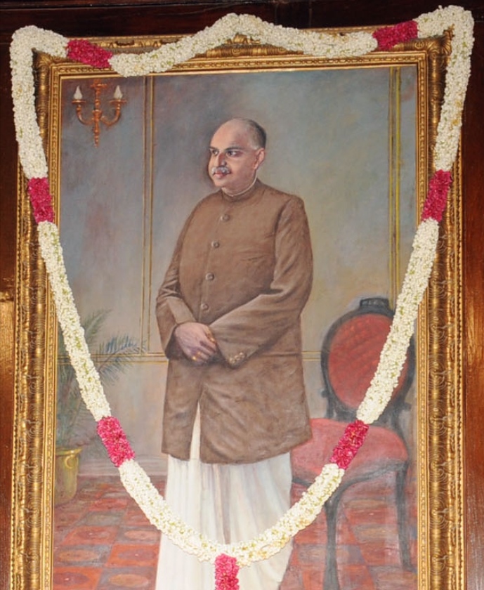 Portrait of Shyama Prasad Mukherjee in Parliament of India