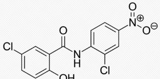 CSIR India and Laxai Life Sciences initiate clinical trials of promising repurposed drug Niclosamide for treatment of Covid-19 Skeletal formula of niclosamide. Created using ACD - ChemSketch 10.0, Inkscape, and vim.