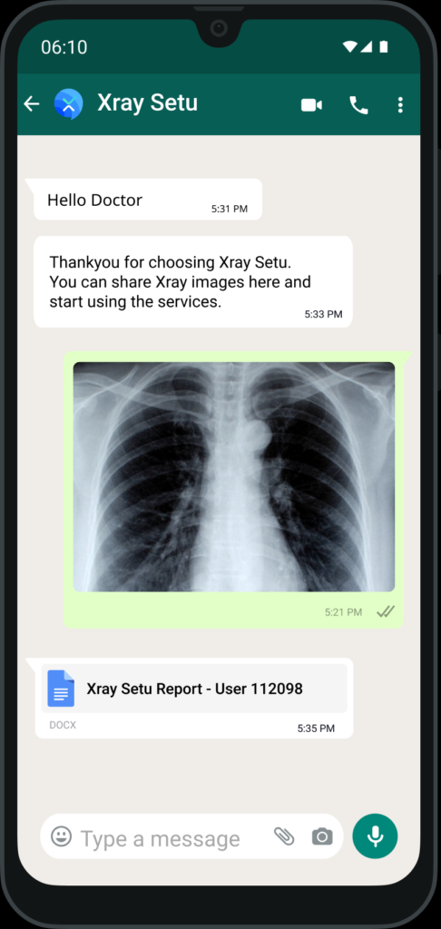 XRay Setu WhatsApp