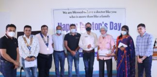 Jagannath Gupta Institute of Medical Sciences and Hospital (JIMSH) celebrates National Doctor’s Day Mr. KK Gupta with doctors