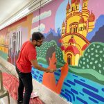 Art and Artist at Rajarhat New Town Artist Sayan at Work