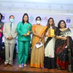 (L-R): Sudarshana Gangulee, Deb A. Mukherjee, Shaleni S Biswas,Dr.Shashi Panja Minu Budhia and Shaon Sen