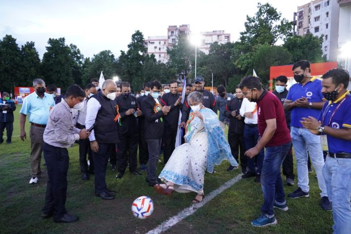 Inauguration of the First-Ever Prof. S.K. Joshi Memorial Football Tournament and Foundation Stone Laying of the Multi-Purpose Sports Ground