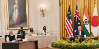 U.S.-India Joint Leaders’ Statement: A Partnership for Global Good (September 24, 2021) The Prime Minister, Shri Narendra Modi addressing at the QUAD Summit, in Washington DC, USA on September 24, 2021