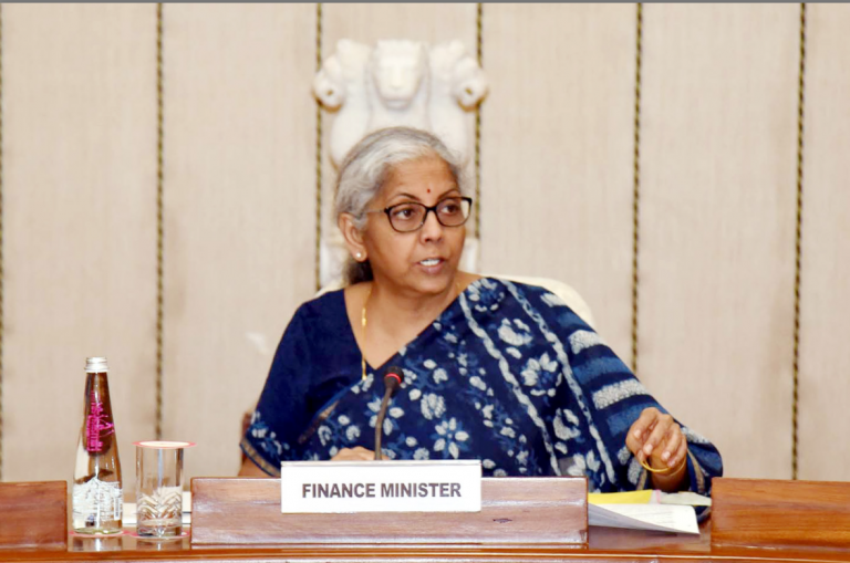 The Union Minister for Finance and Corporate Affairs, Smt. Nirmala Sitharaman