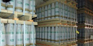 U.S. Leads Effort to Press Russia on Chemical Weapons Use at the Organization for the Prohibition of Chemical Weapons Executive Council Meeting 155mmMustardGasShells by Wikipedia