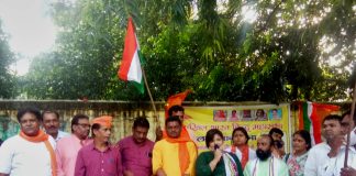Akhil Bharat Hindu Mahasabha Protested at Jantar Mantar, New Delhi against Hindu Genocide in Bangladesh ABHM Delhi Jantar Mantar