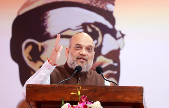 The Union Home and Cooperation Minister, Shri Amit Shah addressing at the inauguration and foundation stone laying ceremony of various development projects from Netaji Subhash Chandra Bose Island, in Andaman and Nicobar Islands on October 16, 2021.