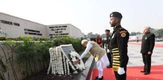 PM Modi pays homage to police personnel martyred in the line of duty on Police Commemoration Day PM Modi pays homage to police personnel martyred in the line of duty on Police Commemoration Day