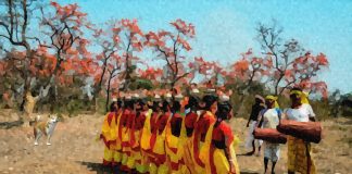 হৃদয় জুড়ে ফাগুন Fagun Santal Dance