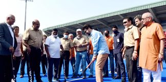 Anurag Thakur launches ‘Delhi Hockey Weekend League’ The Union Minister for Information & Broadcasting, Youth Affairs and Sports, Shri Anurag Singh Thakur launching the ‘Delhi Hockey Weekend League 2021-22’, at Major Dhyanchand National Stadium, in New Delhi on October 10, 2021