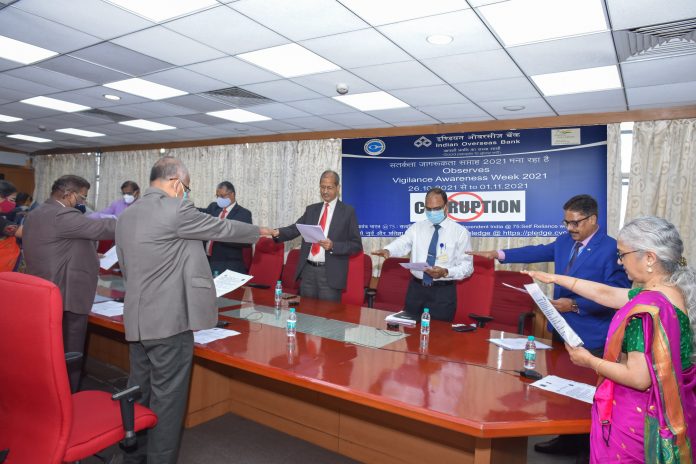 Indian Overseas Bank observes Vigilance Awareness Week 2021