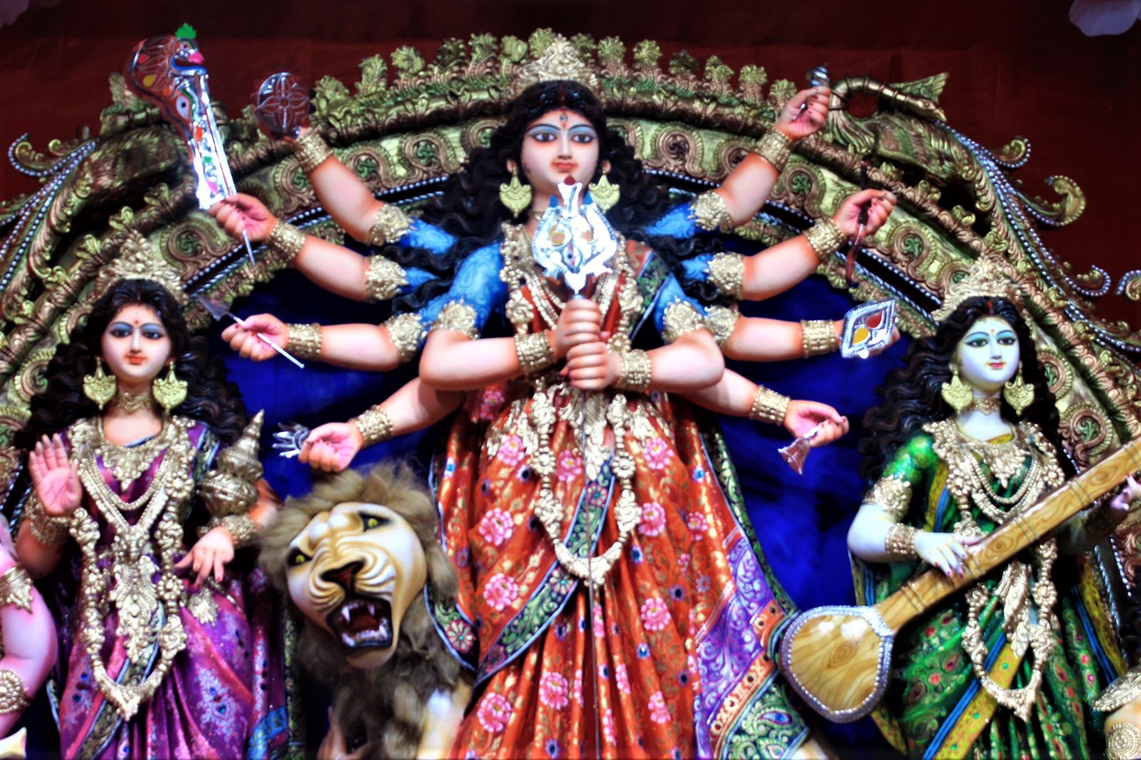 Mohammad Ali Park Durga Puja 2021 - Devi Durga 2