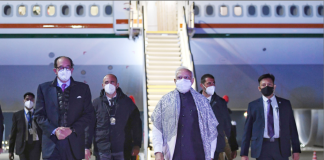 The arrival of Prime Minister Modi to Rome PM Modi arrives at Rome