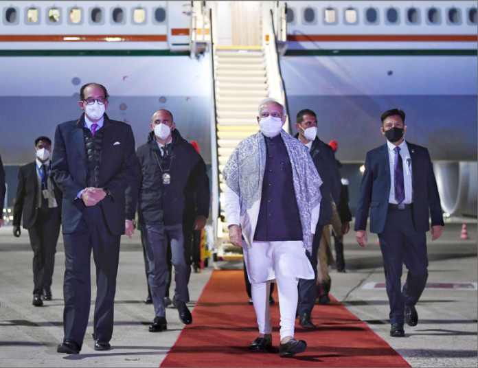 PM Modi arrives at Rome