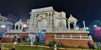 সন্তোষমিত্র স্কয়ারে সার্বজনীন দুর্গা পুজোর উদ্বোধন করলেন রাজ্যের বিরোধী দলনেতা শ্রী শুভেন্দু অধিকারী Santosh Mitra Square 2021