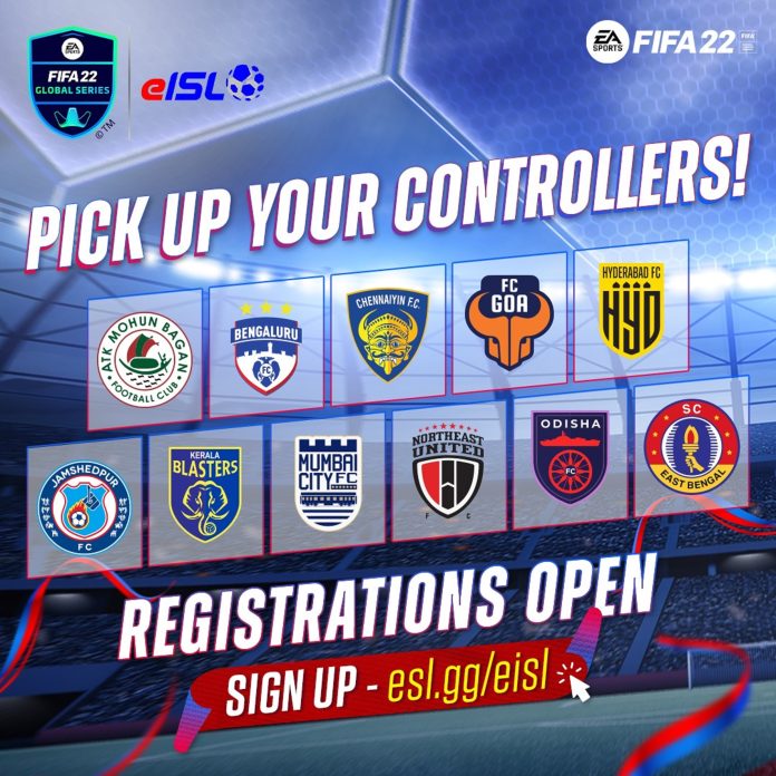 eISL 2021-22 to feature all 11 ISL clubs represented by 22 esports athletes; prize money pool set at INR 78 Lacs