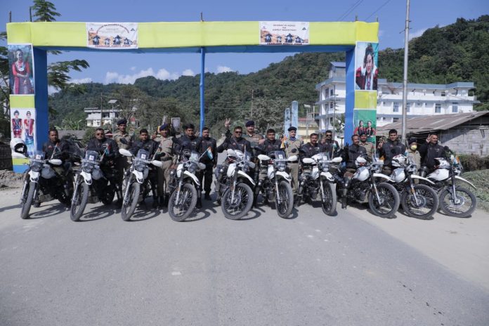 ‘India@75 BRO Motorcycle Expedition’ team completes third leg from Siliguri to Doom Dooma; leaves for Kolkata