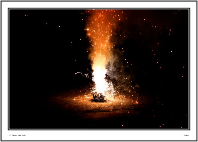 Happy Diwali - Fire Works of Life By Suman Munshi
