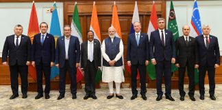 National Security Advisers of seven countries attends Delhi Regional Security Dialogue on Afghanistan and meet PM Modi The Prime Minister, Shri Narendra Modi with the NSA of seven countries, in New Delhi on November 10, 2021.