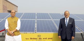 Raksha Mantri unveils plaque to rename Institute for Defence Studies & Analyses after late Manohar Parrikar The Union Minister for Defence, Shri Rajnath Singh inaugurating the 100 KW Grid connected rooftop solar power plant at Manohar Parrikar Institute for Defence Studies and Analyses, in New Delhi on November 15, 2021.