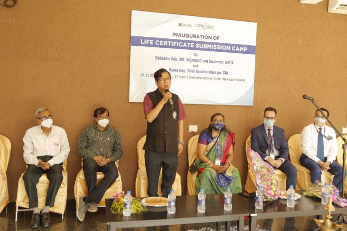 Inauguration of Life-Certificate Submission Camp at Snehodiya, New Town Kolkata (From 01-11-2021 to 15-11-2021)
