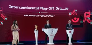 Draw confirms FIFA World Cup™ intercontinental play-off pairings FIFA World Cup Qatar 2022 Intercontinental Play-Off Draw , Copyright with FIFIA