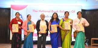 An Evening to Honour Atmanirbhar Women Beedi Workers Book authors Mrs. Vibha Vasuki and Dr Siva Prasad Rambhatla with Beedi women workers
