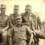 Company Commanders of 45 GR on Badarpur ferry on way to Atgram (53(2) Copyright remains with DPR MoD India