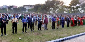 উন্নত, সমৃদ্ধ ও অসাম্প্রদায়িক সোনার বাংলা গড়ার প্রত্যয়ে বাংলাদেশ সংস্কৃতি বিষয়ক মন্ত্রণালয়ের কর্মকর্তা-কর্মচারীদের শপথ গ্রহণ উন্নত, সমৃদ্ধ ও অসাম্প্রদায়িক সোনার বাংলা গড়ার প্রত্যয়ে বাংলাদেশ সংস্কৃতি বিষয়ক মন্ত্রণালয়ের কর্মকর্তা-কর্মচারীদের শপথ গ্রহণ