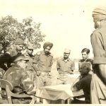 GOC 57 Mountain Division and Staff discuss the next step (92(1) Copyright remains with DPR MoD India