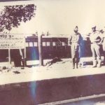 Gen KV Krishna Rao & Lt Col Ziaur Rehman at Kulaura Rly Stn (36(2) Copyright remains with DPR MoD India